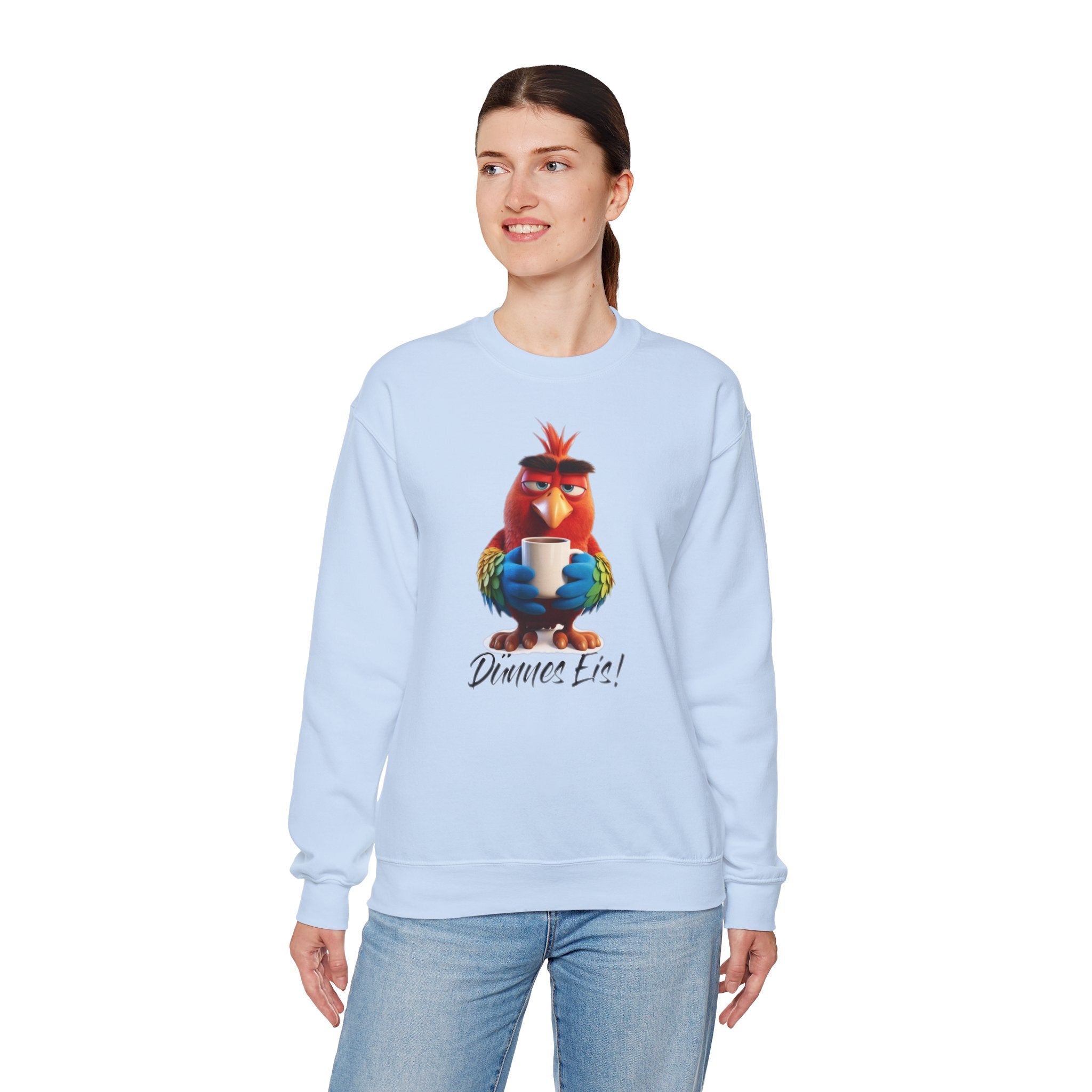 Papagei „Dünnes Eis!“ Sweatshirt | Humor | Phönix-Potsdam®