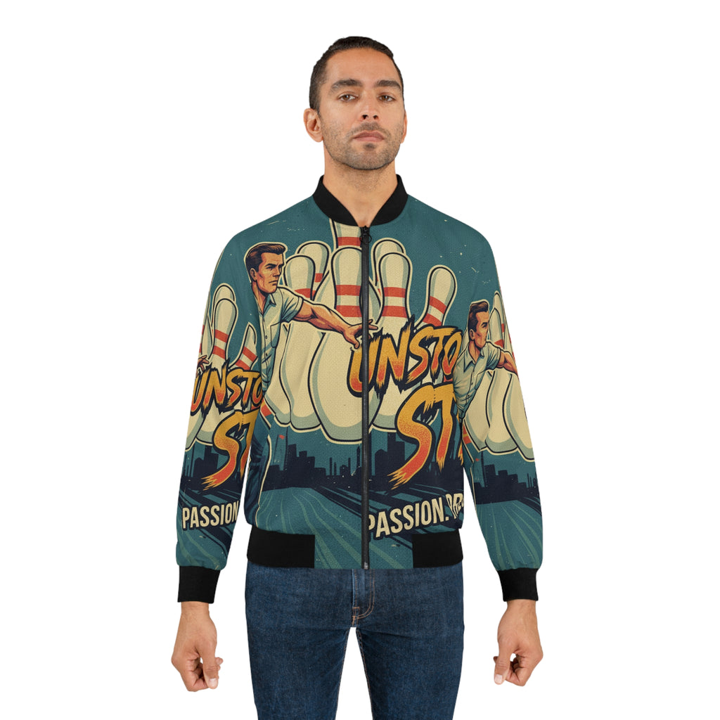 Männer Bomberjacke Bowling – Unstoppable Strike | Regular Fit