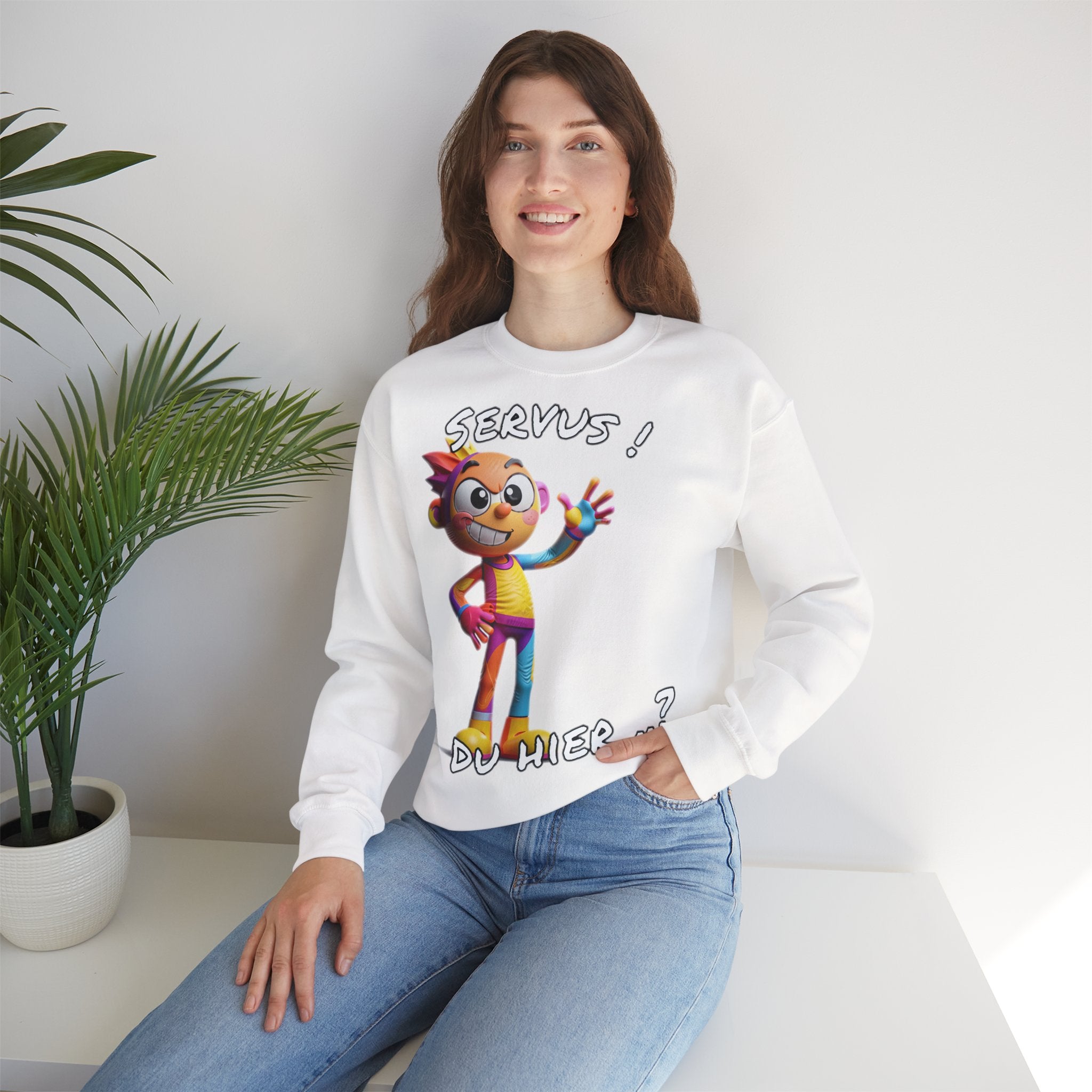 Sweatshirt „Servus! Du hier..?“ | Humor | Phönix-Potsdam®