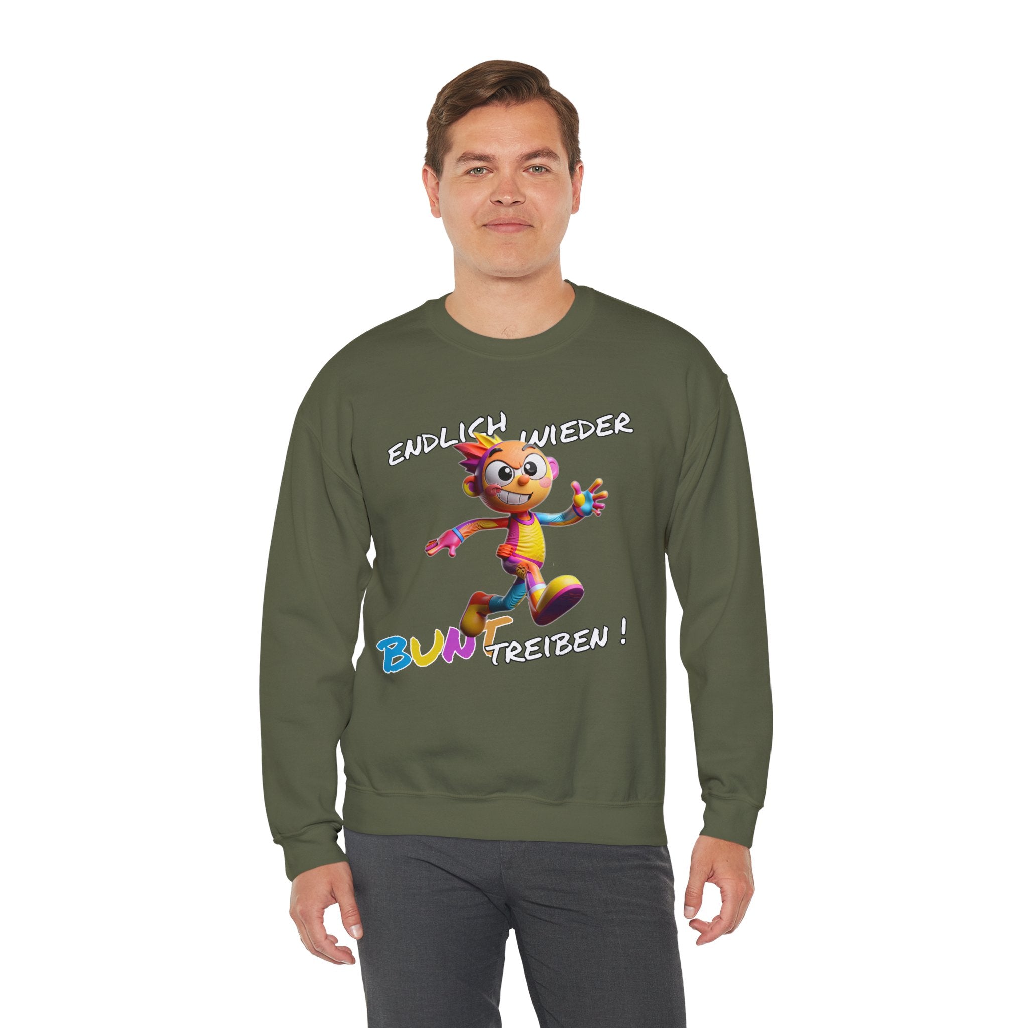 Sweatshirt „Endlich wieder BUNT treiben!“ | Humor | Phönix-Potsdam®