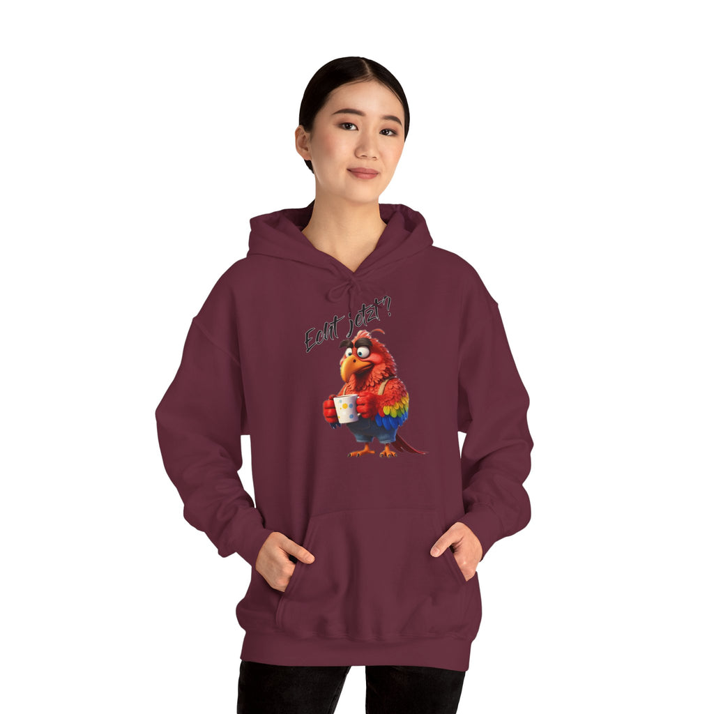 Papagei „Echt jetzt?“ Hoodie | Humor | Phönix-Potsdam®